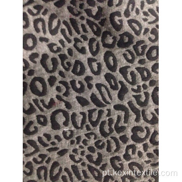 Tecido jacquard clássico com design de pele de leopardo T / C